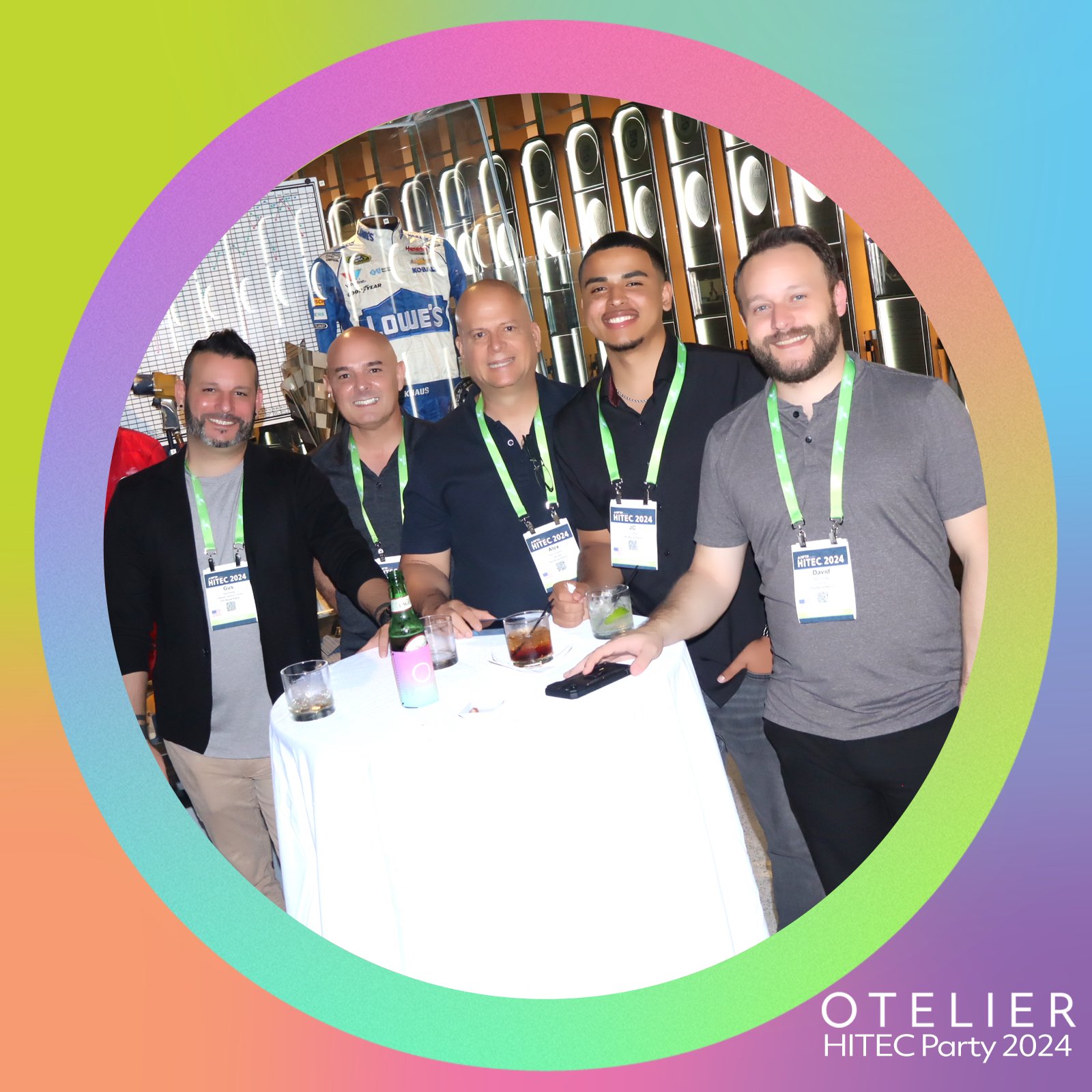 Group enjoying Otelier HITEC Party 2024